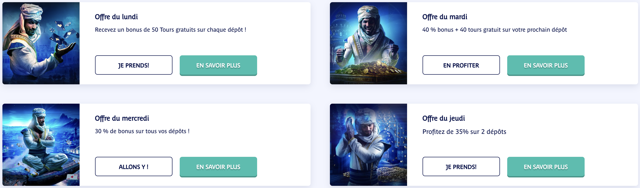Promotions et bonus à Prince Ali Casino