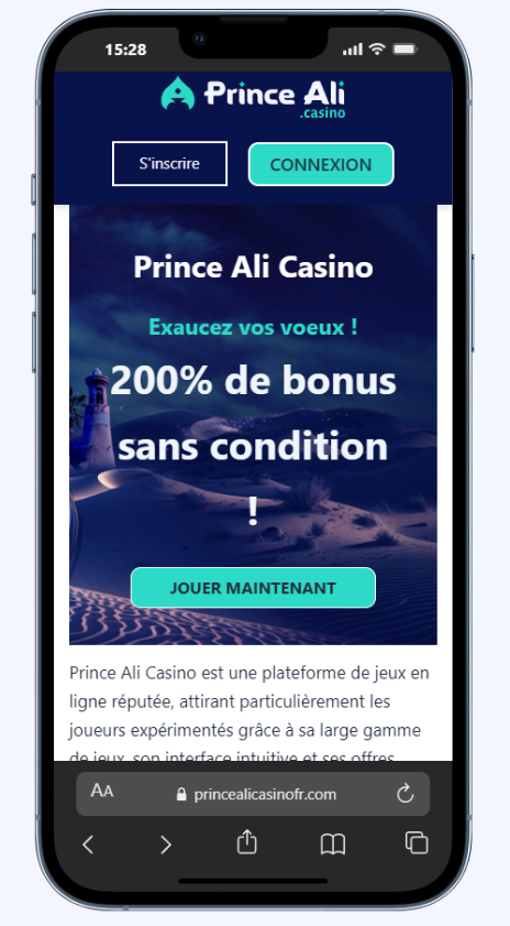 prince ali casino application